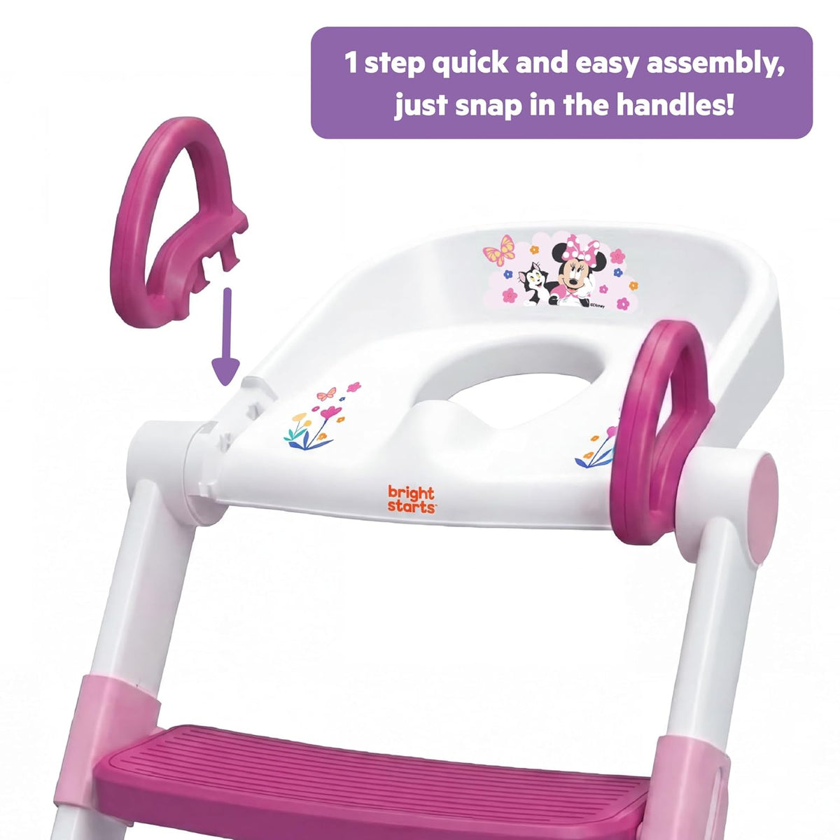 Disney Minnie Mouse Foldaway Ladder Potty Seat by Bright Starts (Minnie Ladder)