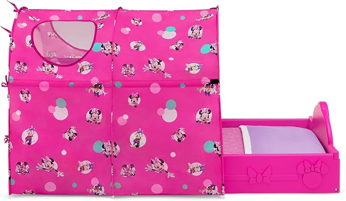 Delta Children Minnie Mouse Toddler Bed with Tent (Pink)