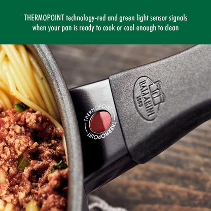 New Ballarini Parma Plus Nonstick Cookware Set, 10 Piece (Grey)