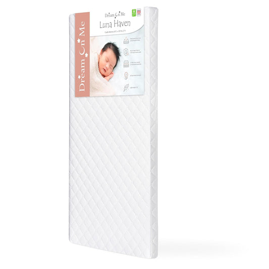 New Dream On Me Luna Haven 2-Inch Cradle Mattress 36" x 18" (White)