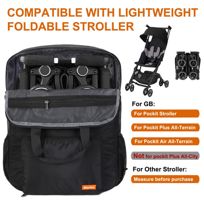 Mactso Stroller Travel Bag (Black, M)