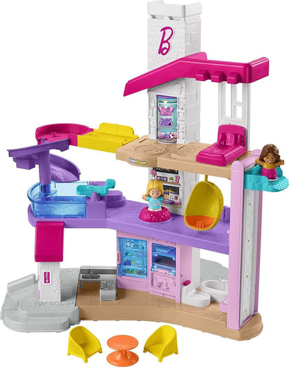 New Open Box Fisher-Price Little People Barbie Little Dreamhouse Interactive Playset