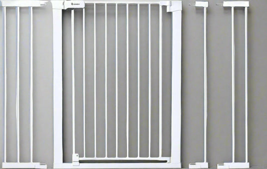 COMOMY 36" Extra Tall Baby Gate, Fits Openings 29.5" to 48.8" Wide (White)