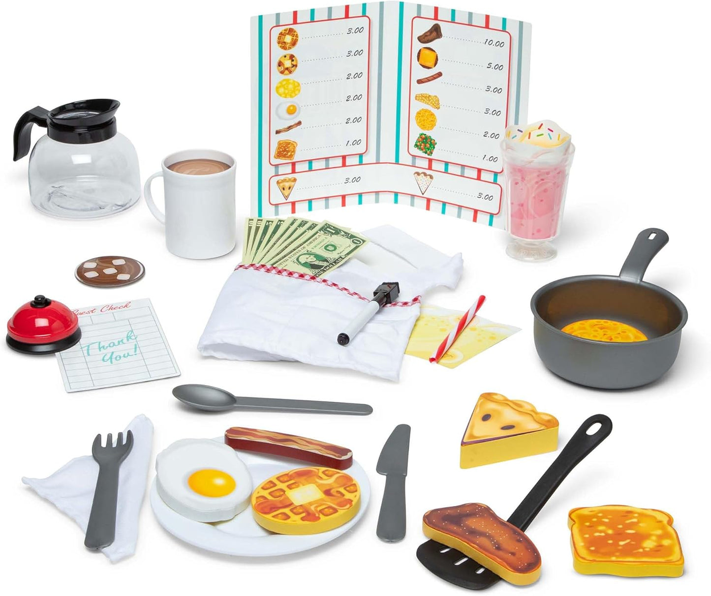 New Melissa & Doug Star Diner 41-Piece Play Kitchen Set