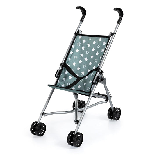 New Bayer Umbrella Doll Stroller Foldable Design 3 Years and Up (Green/White Stars)