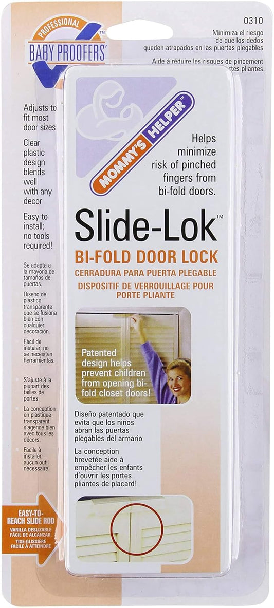 Mommy S Helper Slide-Lok Bi-Fold Door Lock