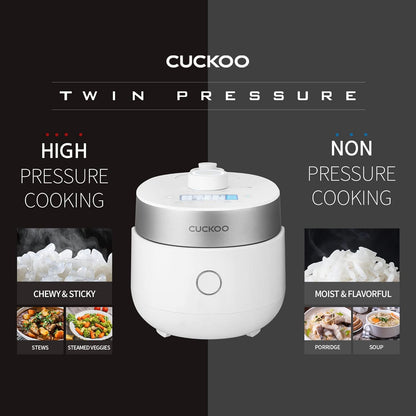 CUCKOO CRP-MHTR0309F 3-Cup Rice Cooker (White)