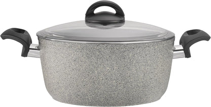 New Ballarini Parma Plus Nonstick Cookware Set, 10 Piece (Grey)