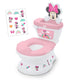 New Bright Starts Disney Minnie Mouse My Size Potty Training Toilet