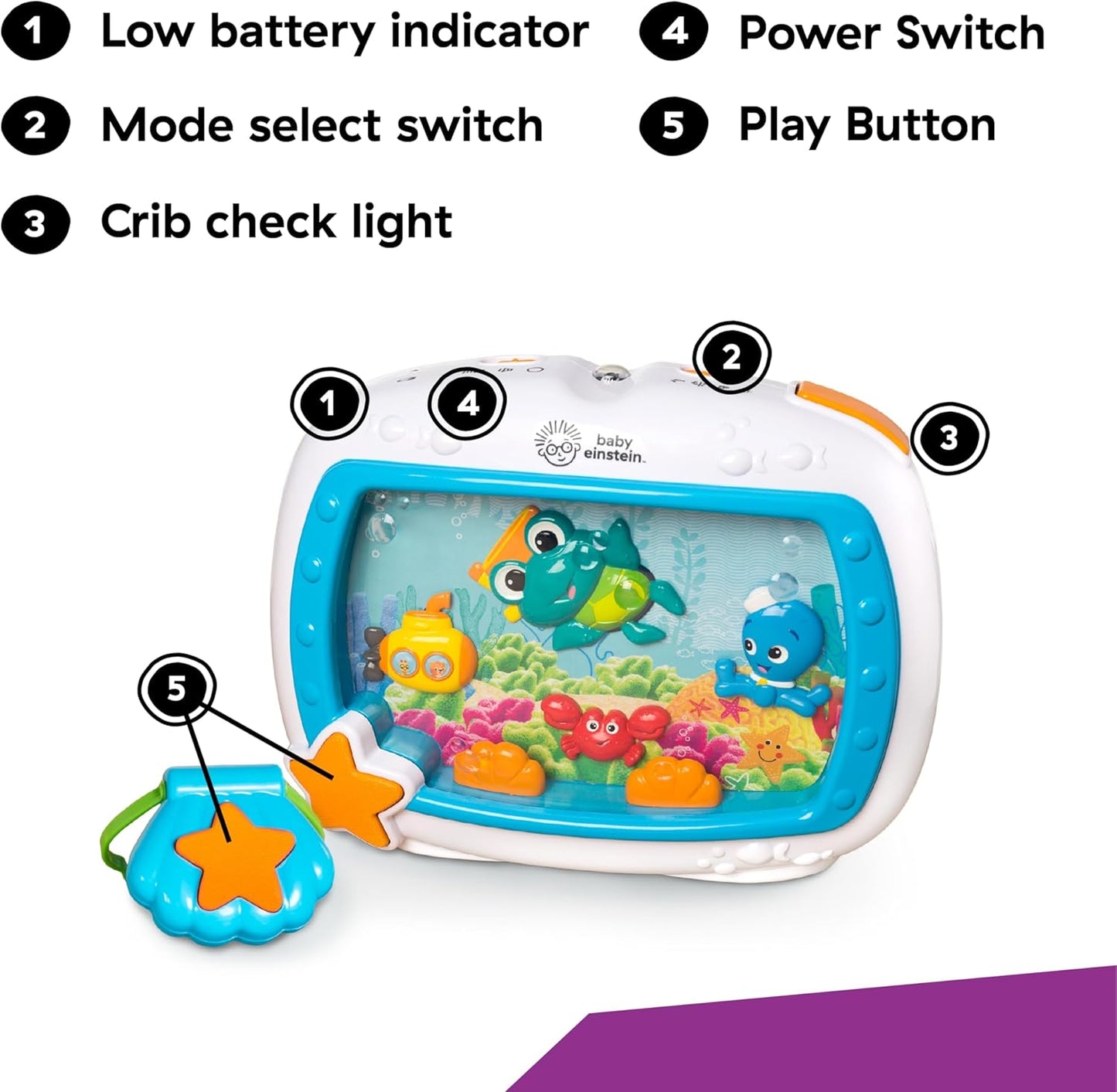 New Baby Einstein Sea Dreams Soother