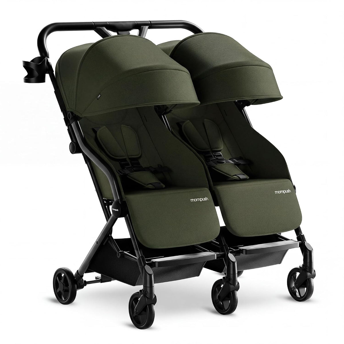 Mompush Lithe Double Stroller (Green)