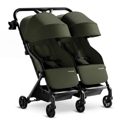 Mompush Lithe Double Stroller (Green)