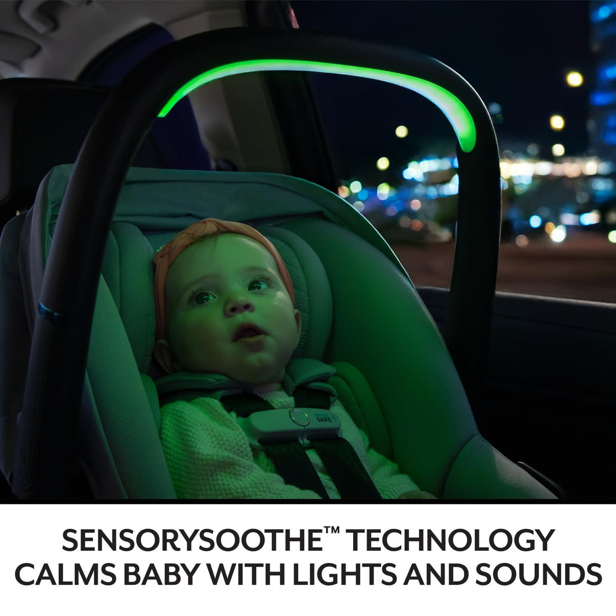 New Evenflo Revolve180 LiteMax NXT Rotating Infant Car Seat with SensorSafe (Topaz)