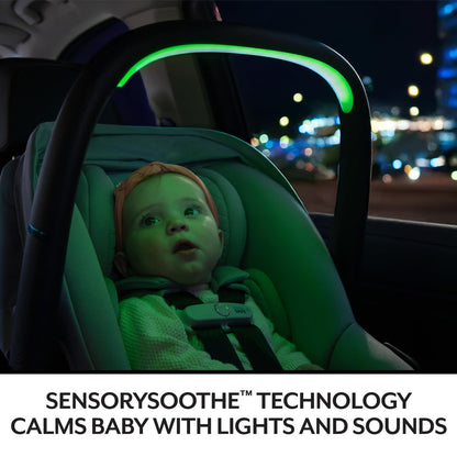 New Evenflo Revolve180 LiteMax NXT Rotating Infant Car Seat with SensorSafe (Topaz)