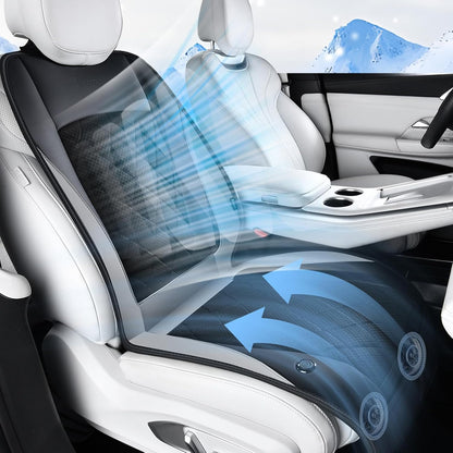 FLORICH Cooling Car Seat Cover with 8 Turbo Fans (Grey)