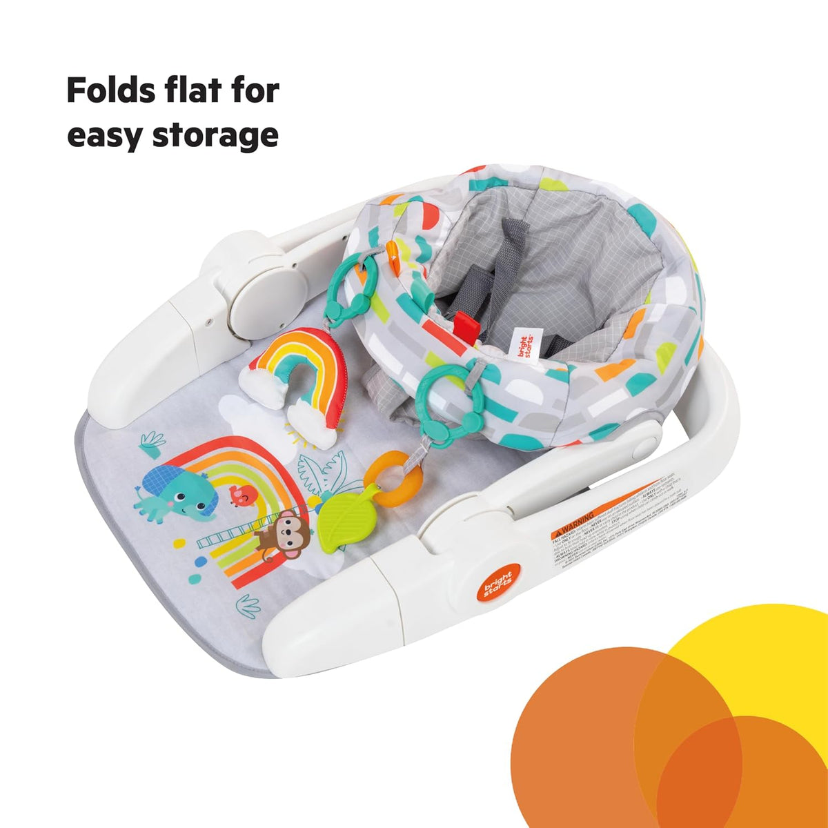 New Bright Starts Learn-to-Sit Floor Seat (Playful Paradise)