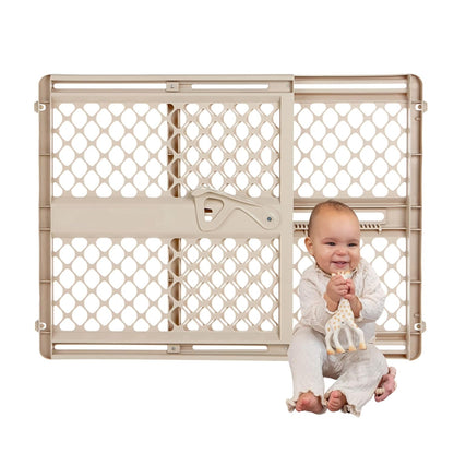 FINAL SALE New Toddleroo Supergate Ergo Plastic Child Gate 26" Tall, 26" to 42" Wide (Sand)