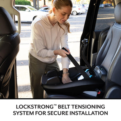 Evenflo LiteMax NXT Infant Car Seat with SensorSafe & SensorySoothe (Jasper Black)