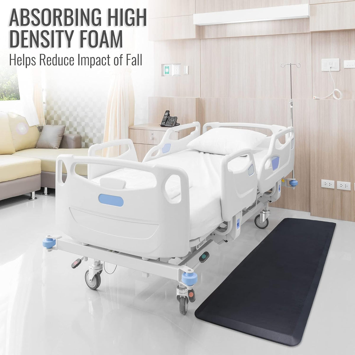 DMI Bedside Fall Mat (Black)
