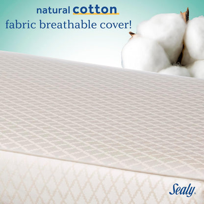 New Sealy Baby Posturepedic Grow Breathable 2 Stage Waterproof Crib Mattress Plus Toddler Bed Fit 52"X28"