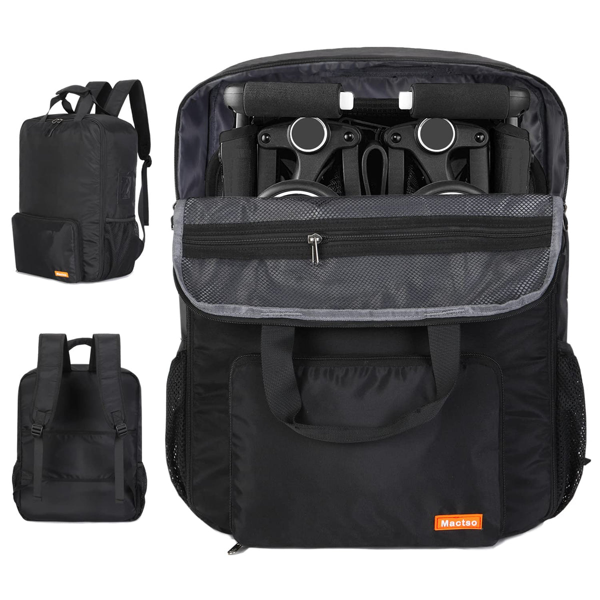 Mactso Stroller Travel Bag (Black, M)