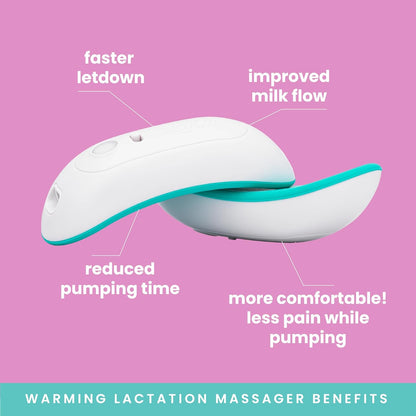 New LaVie 3-in-1 Warming Lactation Massager, 2 Pack, Heat and Vibration