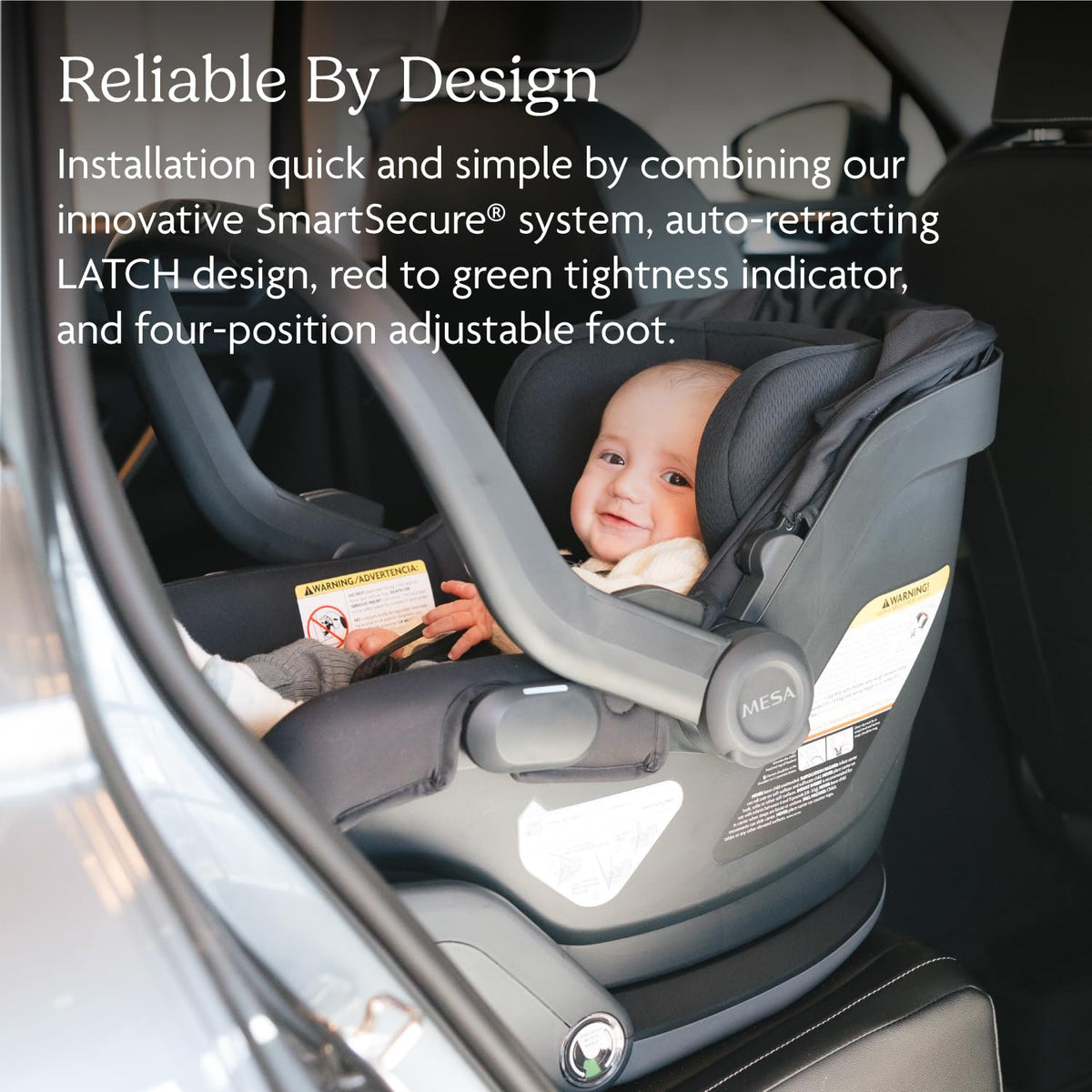 UPPAbaby Mesa V3 Infant Car Seat (Charcoal Mélange)