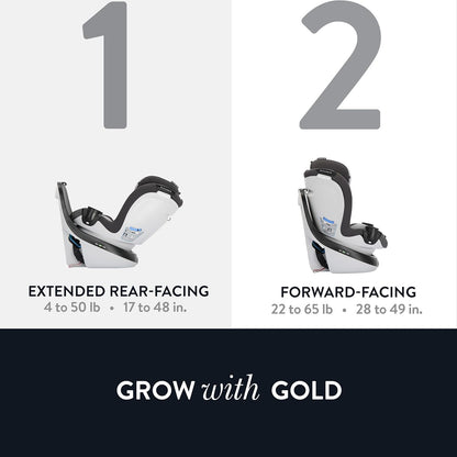 New Evenflo Gold Revolve360 Slim 2-in-1 Rotational Car Seat (Obsidian)