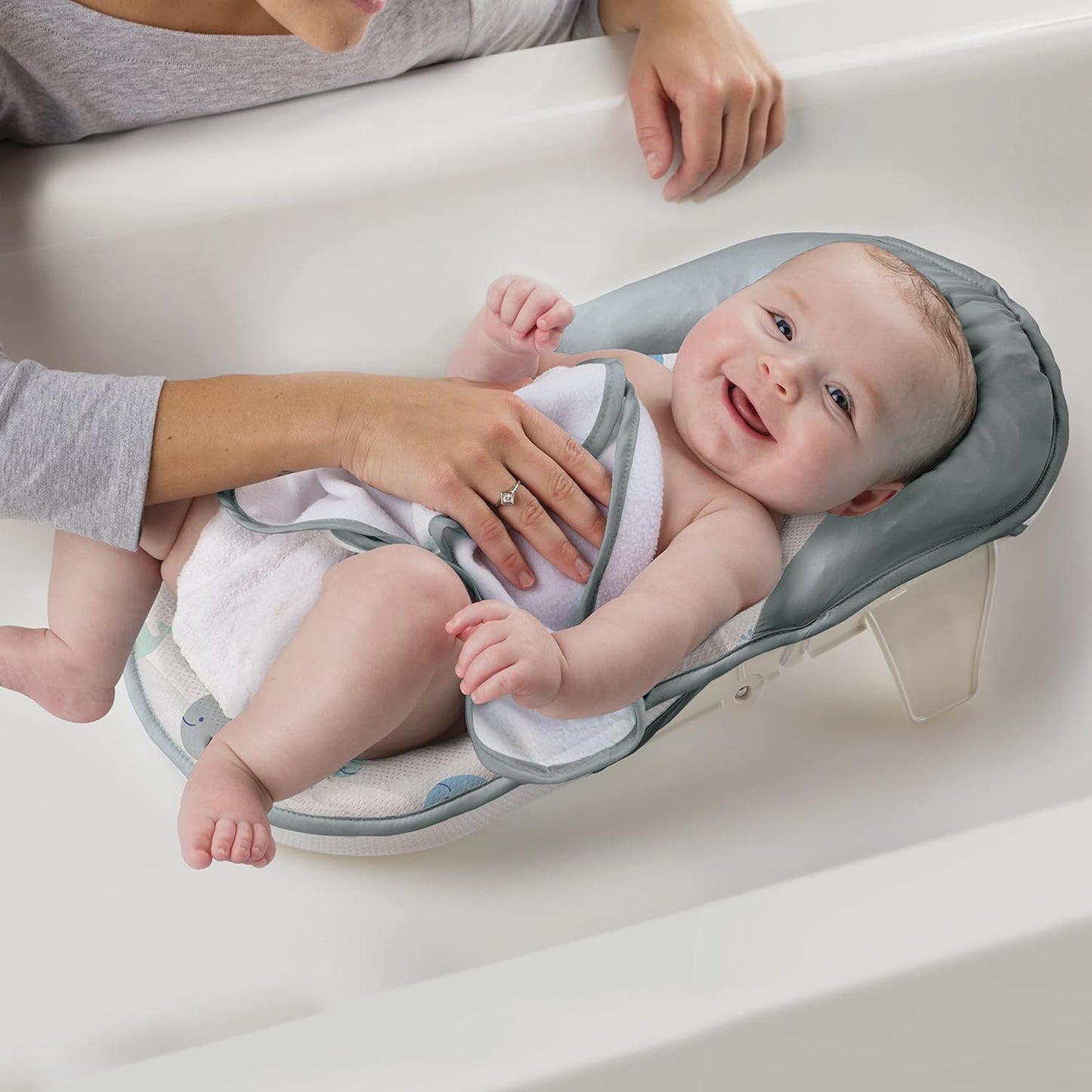 New Summer Infant Bath Sling with Warming Wings Baby Bathtub