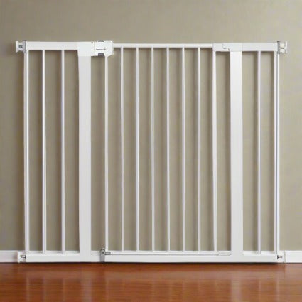 New Safety 1st Easy Install 36" Extra Tall & Wide Gate, Fits Between 29'"And 47" (White)