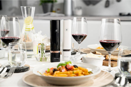 New ZWILLING Enfinigy 2-pc Electric Salt/Pepper Mill Set (Black/White)
