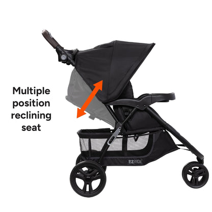 New Baby Trend EZ Ride DLX Stroller Travel System (Dash Midnight)