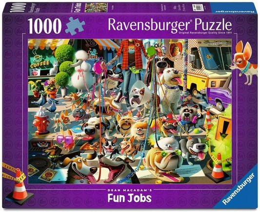 New Ravensburger The Dog Walker 1000-Piece Jigsaw Puzzle