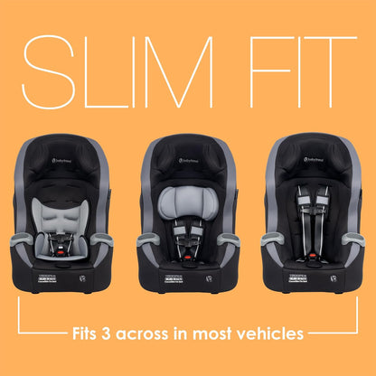 Baby Trend Trooper Slim 3-in-1 Convertible Car Seat (Dash Black)