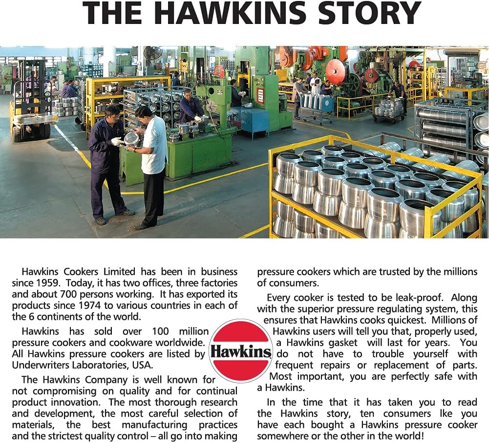 Hawkins Aluminium 10 Litre Classic Pressure Cooker (10.6 Quarts)