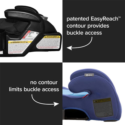 New Diono Connect3 RXT Backless Booster (Black Storm)
