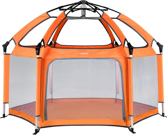 New Hoybell Baby Playpen Orange