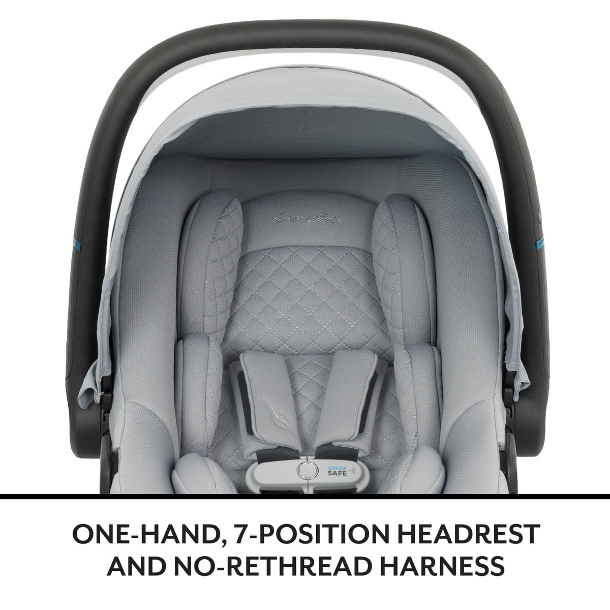 Evenflo LiteMax NXT Infant Car Seat with SensorSafe & SensorySoothe (Jasper Black)