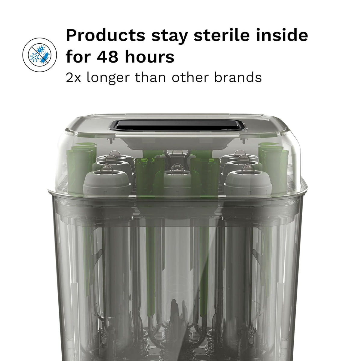 Baby Brezza SuperQuick Bottle Sterilizer & Dryer (Matte Black)