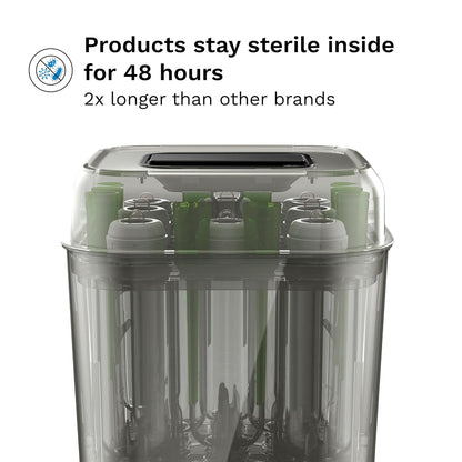 Baby Brezza SuperQuick Bottle Sterilizer & Dryer (Matte Black)