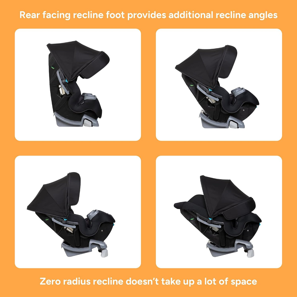 Baby Trend Cover Me 4-in-1 Convertible Car Seat (Midnight Black)