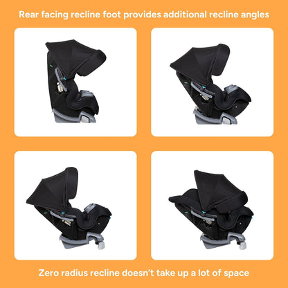 Baby Trend Cover Me 4-in-1 Convertible Car Seat (Midnight Black)