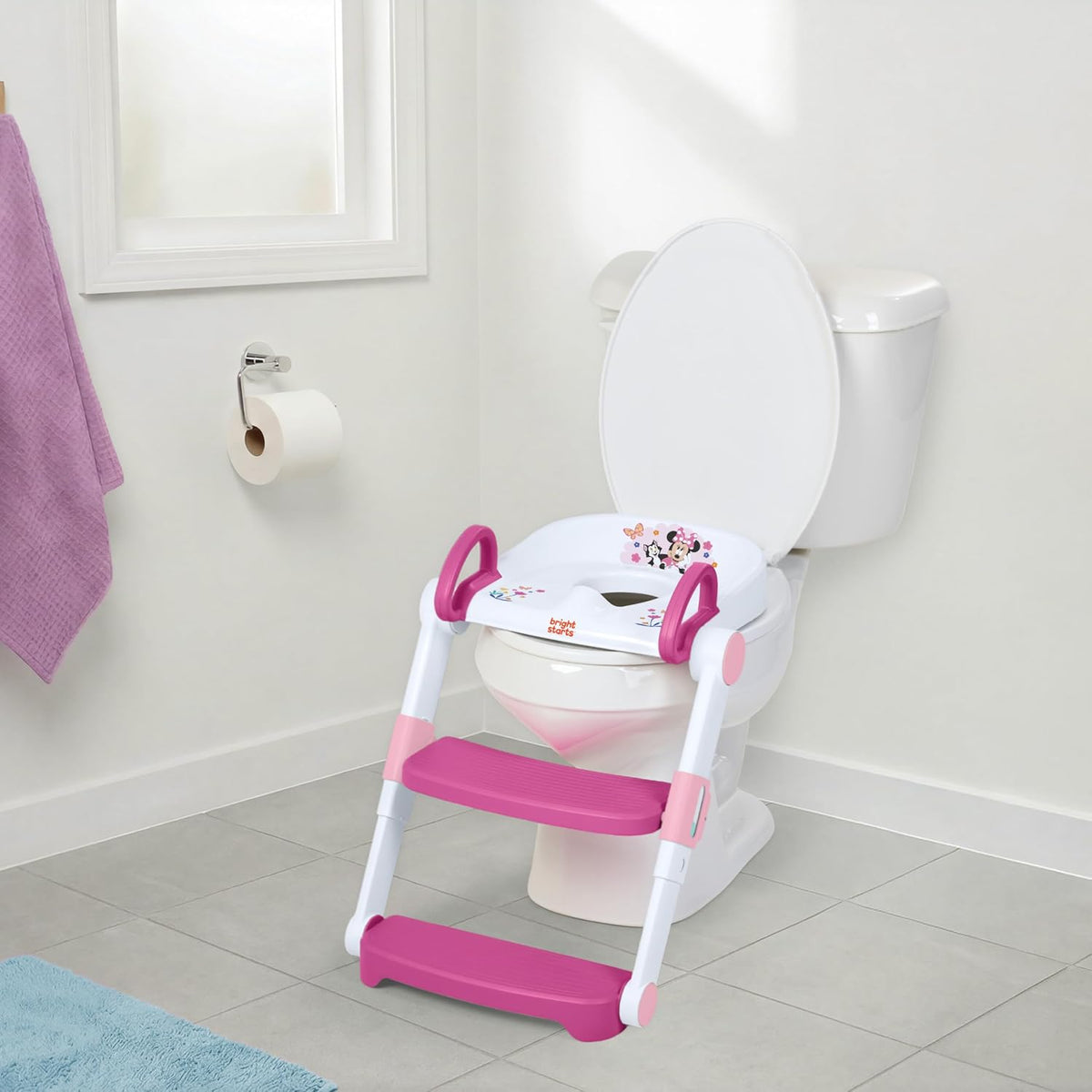 Disney Minnie Mouse Foldaway Ladder Potty Seat by Bright Starts (Minnie Ladder)