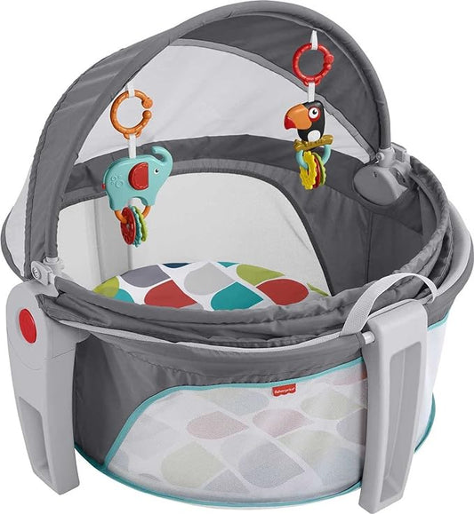 New Fisher-Price Baby Portable Bassinet and Play Space On-the-Go Baby Dome (Climbers)