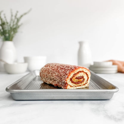 New USA Pan 3-Piece Warp Resistant Non-Stick Aluminized Steel Bakeware Set