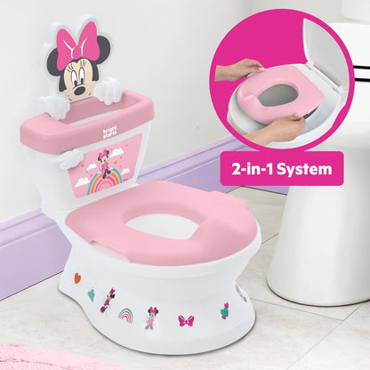 New Bright Starts Disney Minnie Mouse My Size Potty Training Toilet
