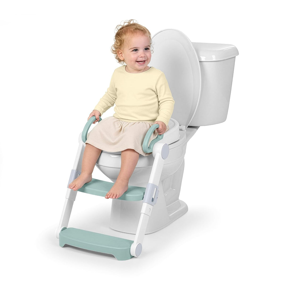 Ingenuity Foldaway Ladder Potty, Adjustable Step Stool Toilet Trainer Seat