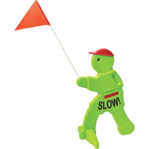 New Step2 Kid Alert Visual Warning Signal V.W.S - 32-Inch Caution Go Slow Children at Play Signage