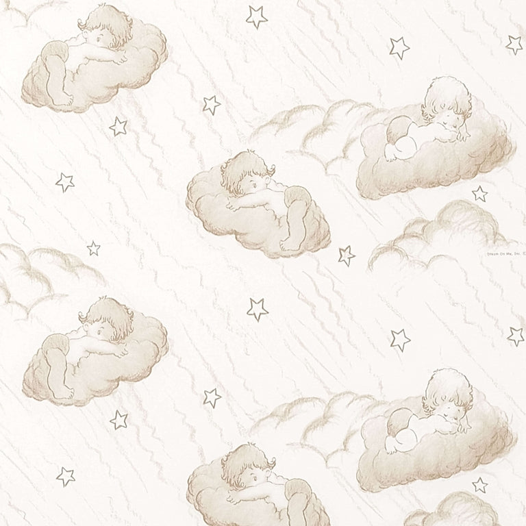 Dream On Me Twilight Crib And Toddler Mattress (Beige Cloud Vinyl Cover)