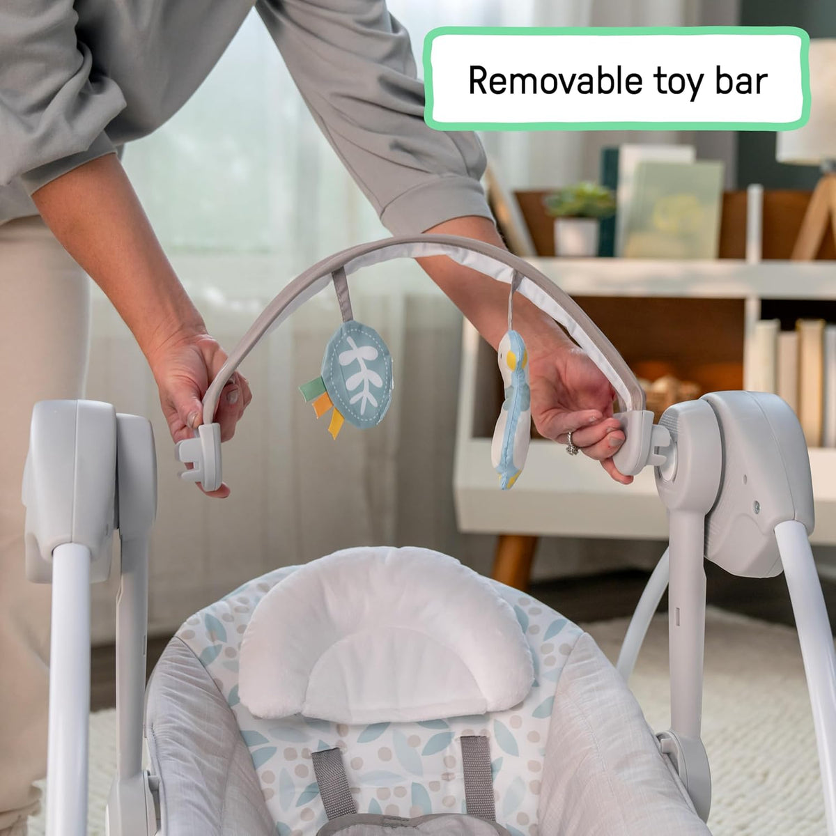 Ingenuity Comfort 2 Go Portable Baby Swing (Endless Bloom)